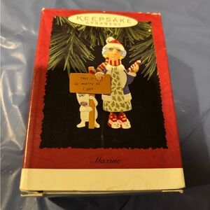Hallmark Keepsake Ornament - Maxine with Red and White Accents